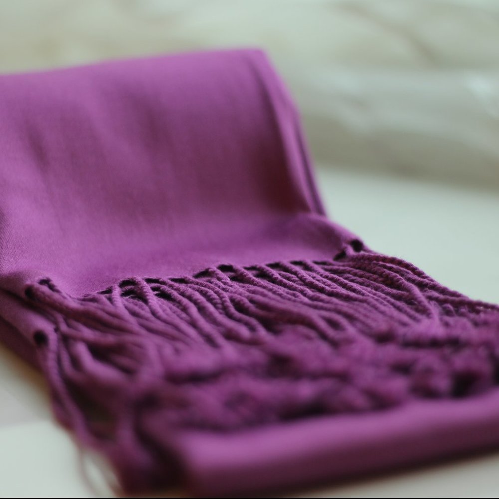 3 NWT PINK, PURPLE & ORANGE PASHMINA SCARF…